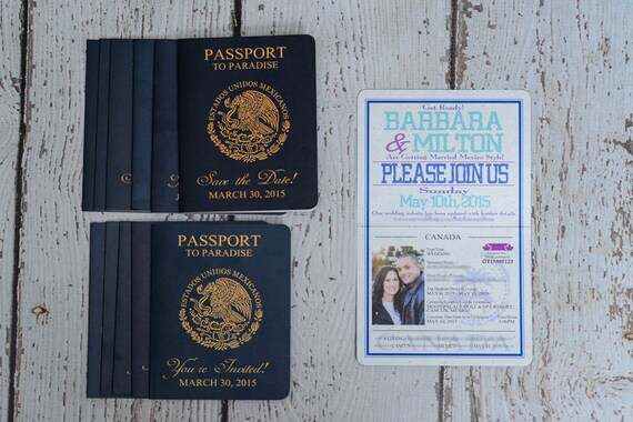 save the date passport wedding invitation custom destination wedding invite handmade in canada by www empireinvites ca passport save the date
