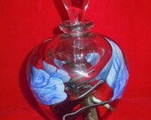 Signed Satava Perfume Bottle or Lidded Art Glass Vase