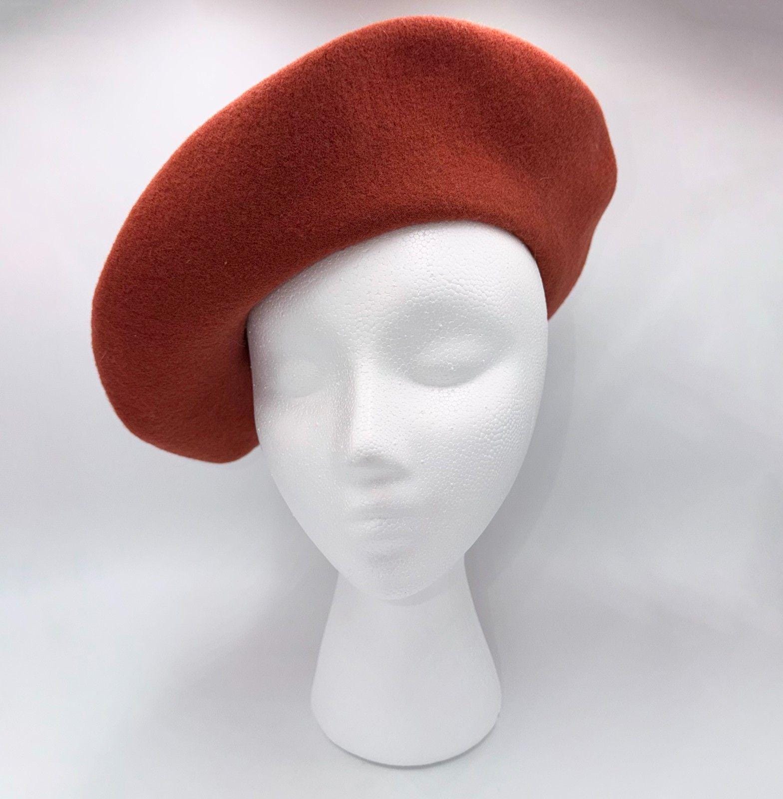Importina rabbit haïr made in Italy red women’s hat wide brim Womens Hats Made in Italy - Etsy main image 4