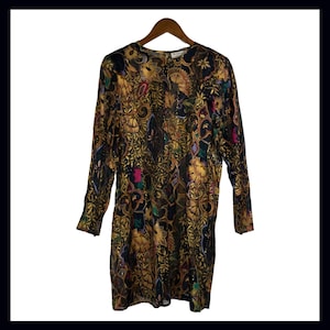 chinese dress ladies Metallic Crinkle Long Sleeve Sheath Gown in Green