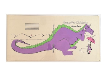 Vintage Ogden Nash “Poems for Children” Original Illustrations Mock-Up Art Set
