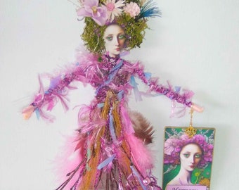 OOAK Handmade Mixed Media Spirit Art Doll Goddess - Harmony