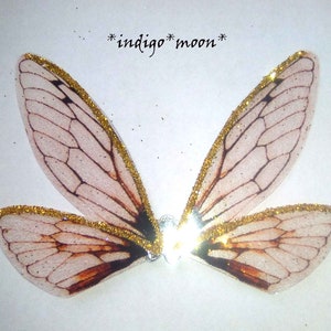 OOAK Handmade Iridescent 2 Inch Glue-on Fantasy Cicada Fairy Wings for ...