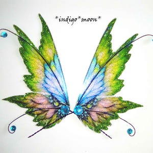 OOAK Gorgeous Handmade Sparkly Fantasy Fairy Wings For Dolls