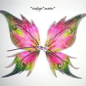 OOAK Gorgeous Handmade Sparkly Fantasy Fairy Wings For Dolls