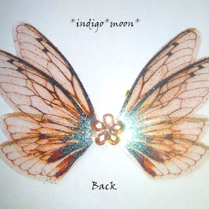 OOAK Handmade Iridescent 2 Inch Glue-on Fantasy Cicada Fairy Wings for ...