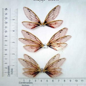OOAK Handmade Iridescent 2 Inch Glue-on Fantasy Cicada Fairy Wings for ...