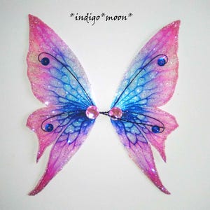OOAK Gorgeous Handmade Sparkly Fantasy Fairy Wings For Dolls