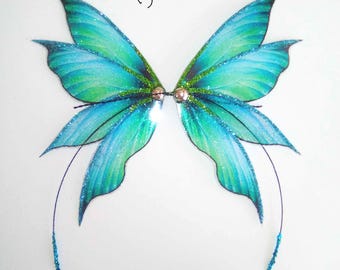 Alas de hada brillantes de fantasía hechas a mano OOAK para muñecas