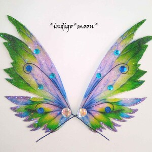 OOAK Gorgeous Handmade Sparkly Fantasy Fairy Wings For Dolls
