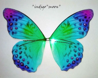 OOAK Handmade Transparent Fantasy Butterfly Fairy Wings For Dolls