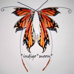 OOAK Handmade Fantasy Monarch Fairy Wings For Dolls
