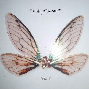 OOAK Handmade Iridescent 2 Inch Glue-on Fantasy Cicada Fairy Wings for ...