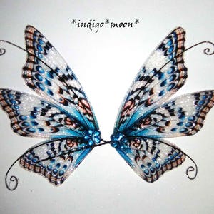 OOAK Gorgeous Handmade Sparkly Fantasy Fairy Wings For Dolls