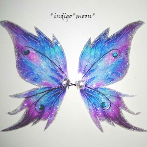 OOAK Gorgeous Handmade Sparkly Fantasy Fairy Wings For Dolls