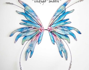 OOAK Handgjorda Fantasy Glitter Fairy Wings För Dockor