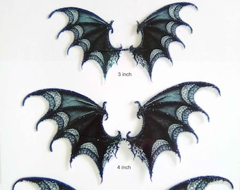 Alas de murciélago, dragón y hada góticas de fantasía, hechas a mano, para muñecas. Elige tu talla.