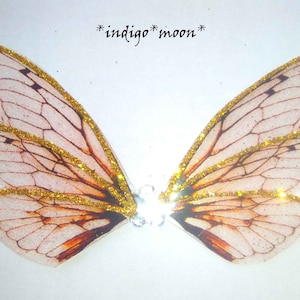 OOAK Handmade Iridescent 2 Inch Glue-on Fantasy Cicada Fairy Wings for ...