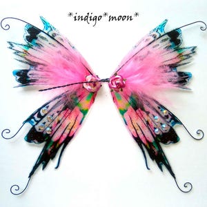 OOAK Gorgeous Handmade Sparkly Fantasy Fairy Wings For Dolls