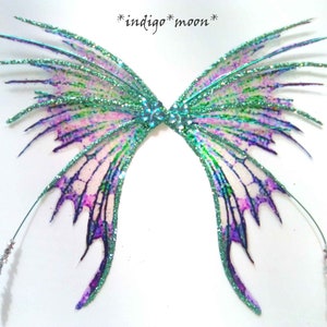 OOAK Handmade Fantasy Sparkly Fairy Wings For Dolls