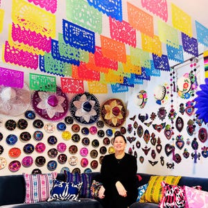 Mexican Fiesta Papel Picado Banners: Cinco de Mayo Party Decorations, 5 Pack