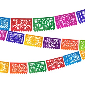 Mexican Fiesta Party Decorations, 5 Pk Papel Picado Banners, Fiesta banner Cinco de mayo decor, Papel Picado Mexicano para fiesta WS100 image 10