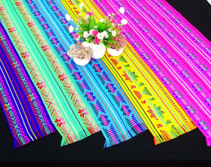 5 Table Runners 14x72 Inches in Diferent Colors, Wedding Table Runners, Fiesta Table Runners
