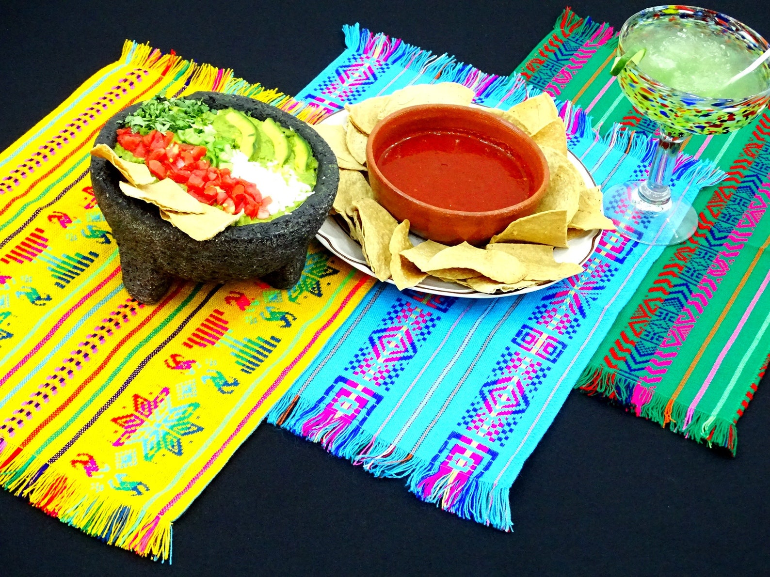 Mexican Napkins Bulk Set of 24 Assorted Colors Fiesta Etsy