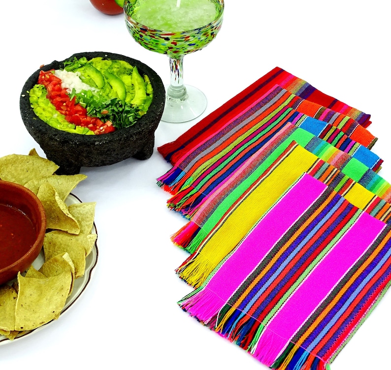 Mexican Napkins Assorted Colors Fiesta Decor coco birthday Etsy
