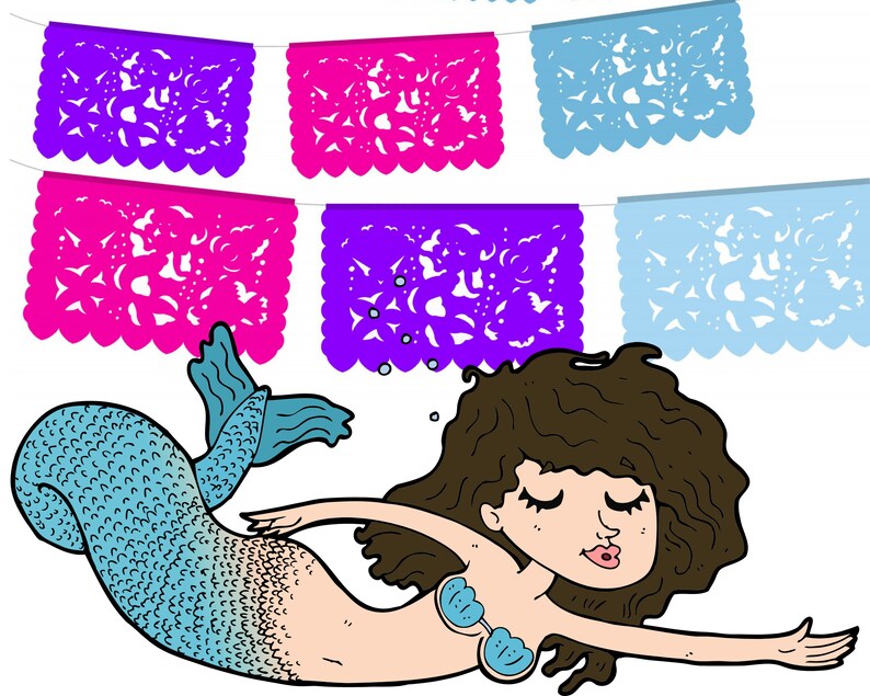 5 Pk Mermaid party decorations Perfect for Mermaid baby shower and Mermaid Birthday parties Get over 60 feet. Under the Sea Party