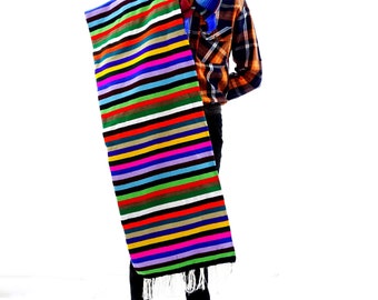 Mexican Blanket, 60X86 Inches, Authentic Mexican Fabric From Mexico, Cinco de mayo, Fiesta decoration,Wedding Decor, Gift for mom