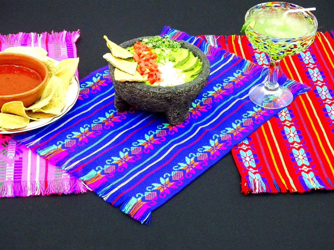 Mexican Napkins Bulk Set of 24 Assorted Colors Fiesta Etsy