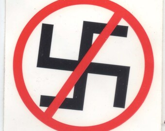 Anti-Swastika Sticker