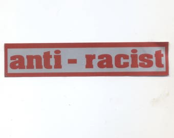 anti-racist sticker