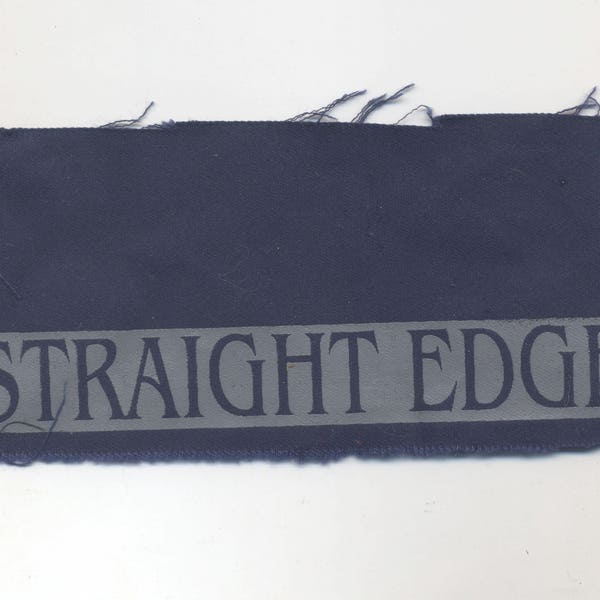Straight Edge Patch Etsy