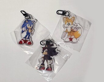 ソニック・ザ・ヘッジホッグ 2.5インチ アクリルキーチェーン - Etsy 日本