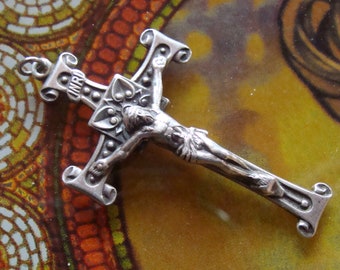 Vtg Sterling Silver  925 Crucifix Cross Pendant AFCO