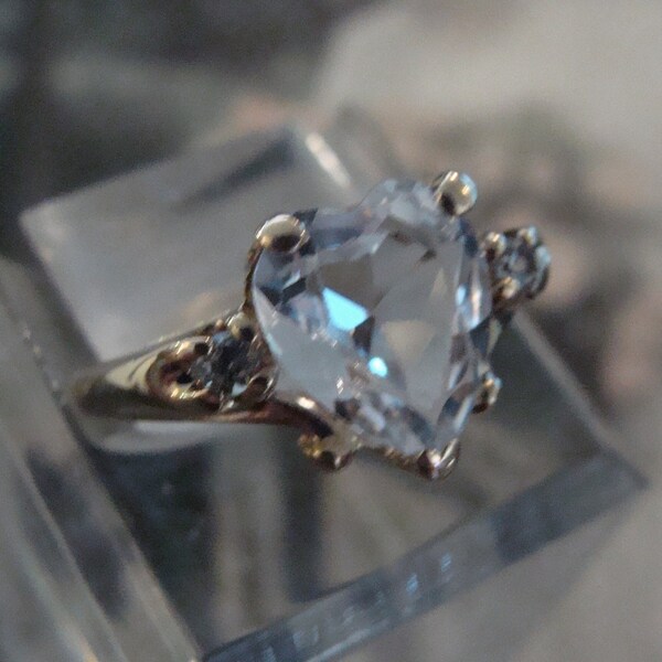 White Topaz Ring - Etsy