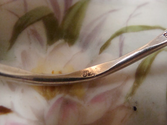 Vintage Sterling Silver open / Split Bangle with … - image 7