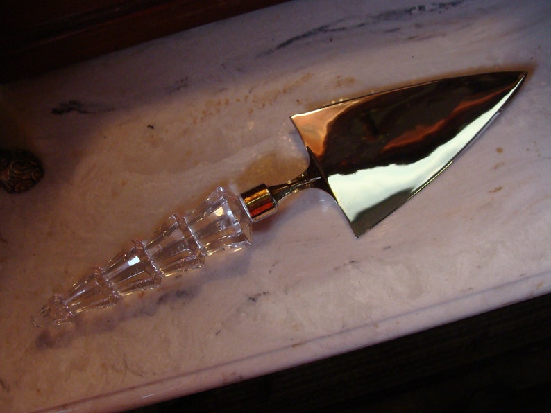 Austrian Crystal Handled CAKE SERVER Spatula by Mikasa