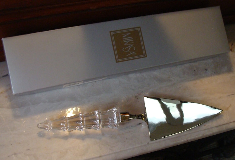 Austrian Crystal Handled CAKE SERVER Spatula by Mikasa