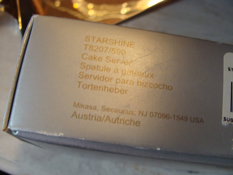 Austrian Crystal Handled CAKE SERVER Spatula by Mikasa
