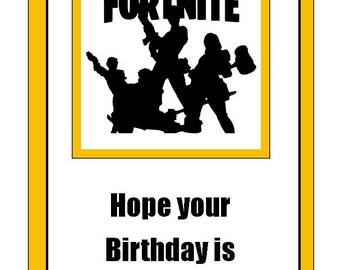 Critical image with regard to fortnite birthday card printable Dynamic image with regard to fortnite birthday card printable