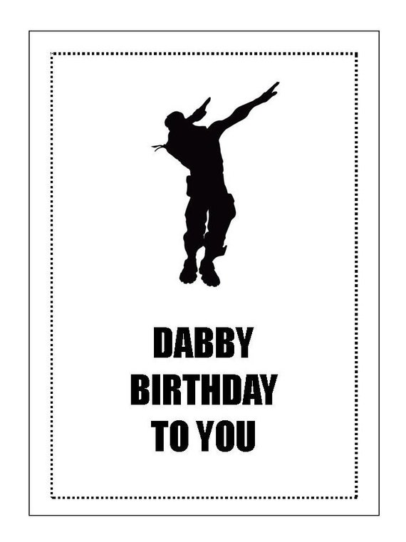 Fortnite Birthday Card Printable Birthdayqw
