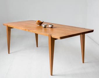 84" American cherry Oslo dining table