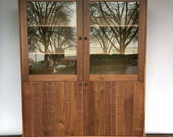 Walnut Curio Cabinet