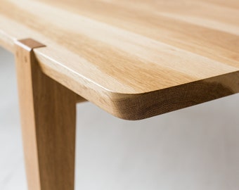 120" Oslo Dining Table in white oak