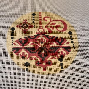 Christmas ornament needlepoint canvas