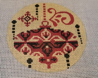 Christmas ornament needlepoint canvas