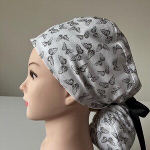 Women’s Butterfly Ponytail Scrub Caps & Surgical Caps